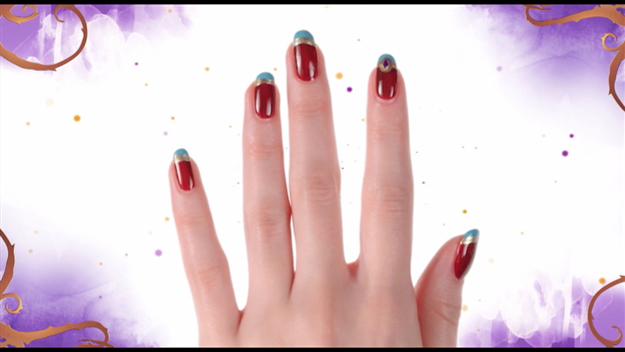 6. Descendants 3 Jay-inspired nail design - wide 3