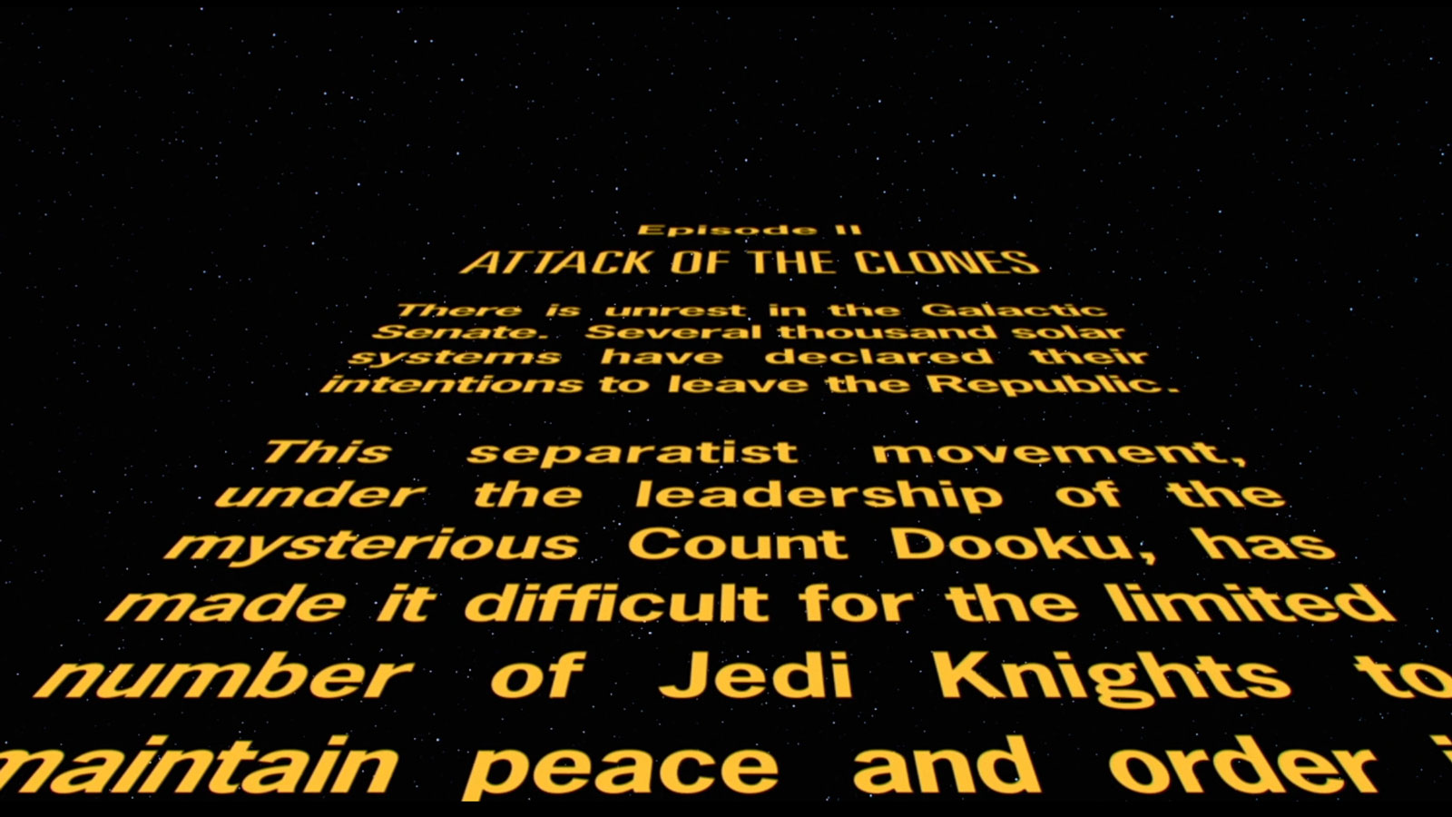 star wars ii attack of the clones menu