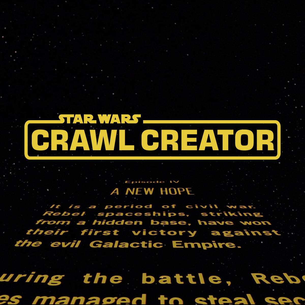 star wars opening scrawl creator
