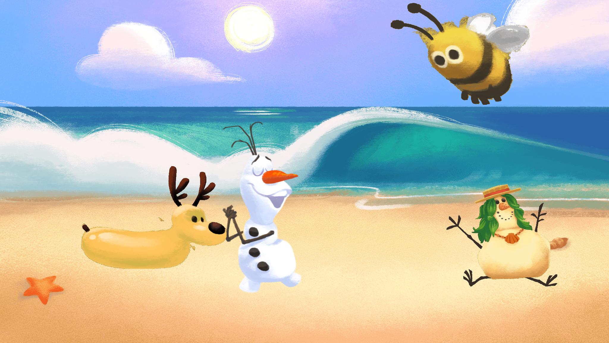 Olaf’s Summer Sticker Spree | Disney Games
