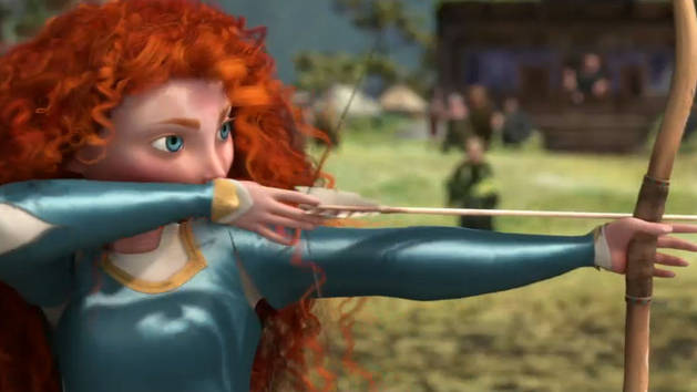 brave disney archery scene