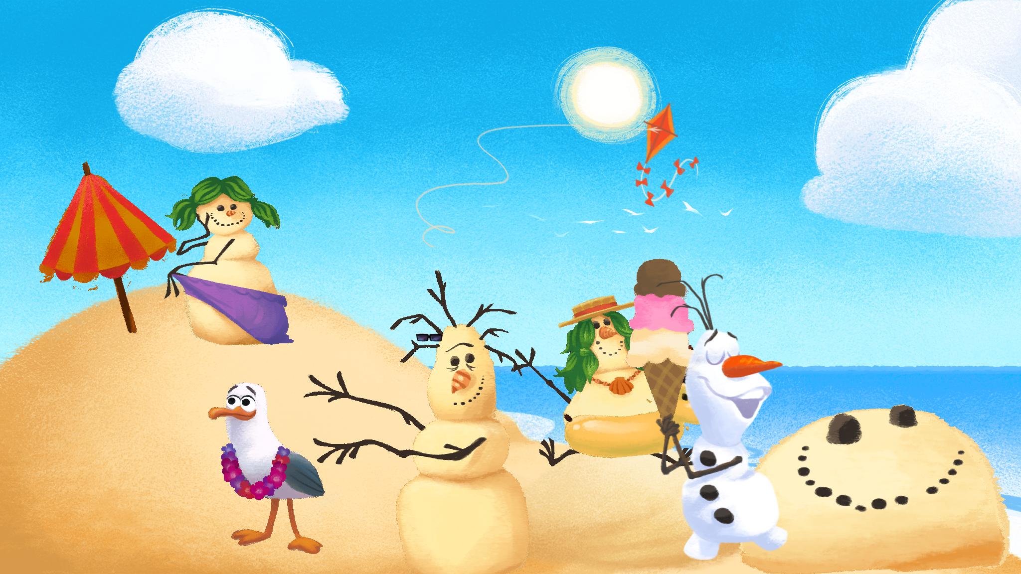 Olaf’s Summer Sticker Spree | Disney Games