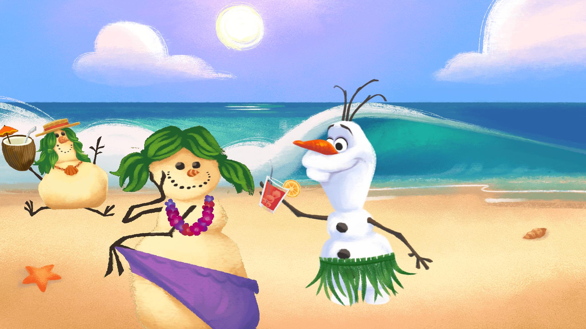 Olaf’s Summer Sticker Spree | Disney Games