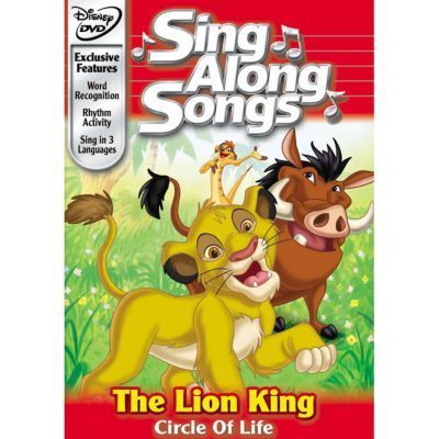 disney sing along songs the lion king circle of life dvd menu