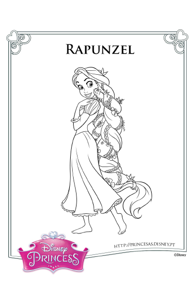 Colorir Rapunzel Princesas Colorir Rapunzel Princesas