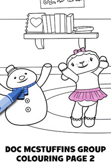 doc mcstuffins character colouring page disney junior my time of avalor sheet music