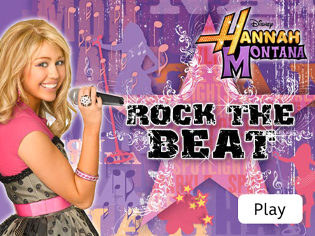 hannah montana rock the beat game on disney channel com