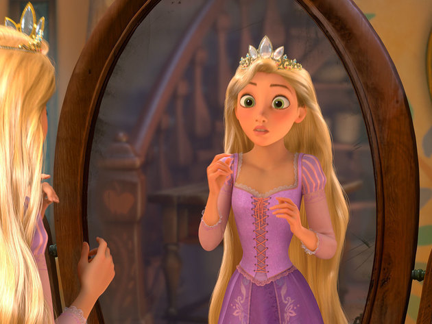 Rapunzel has always wondered what it would be like to wear a crown.
