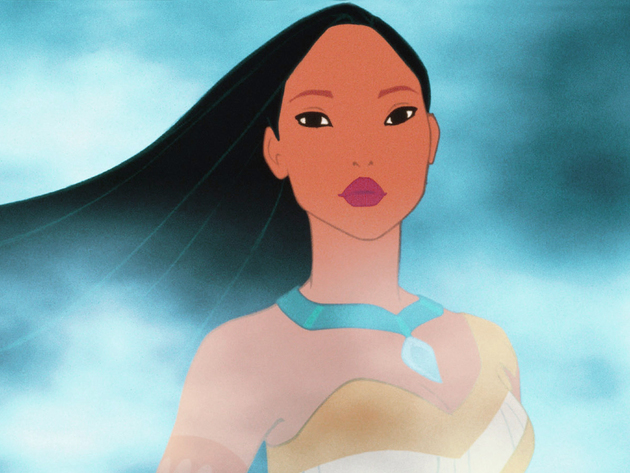 Pocahontas is at one with the world and nature around her.