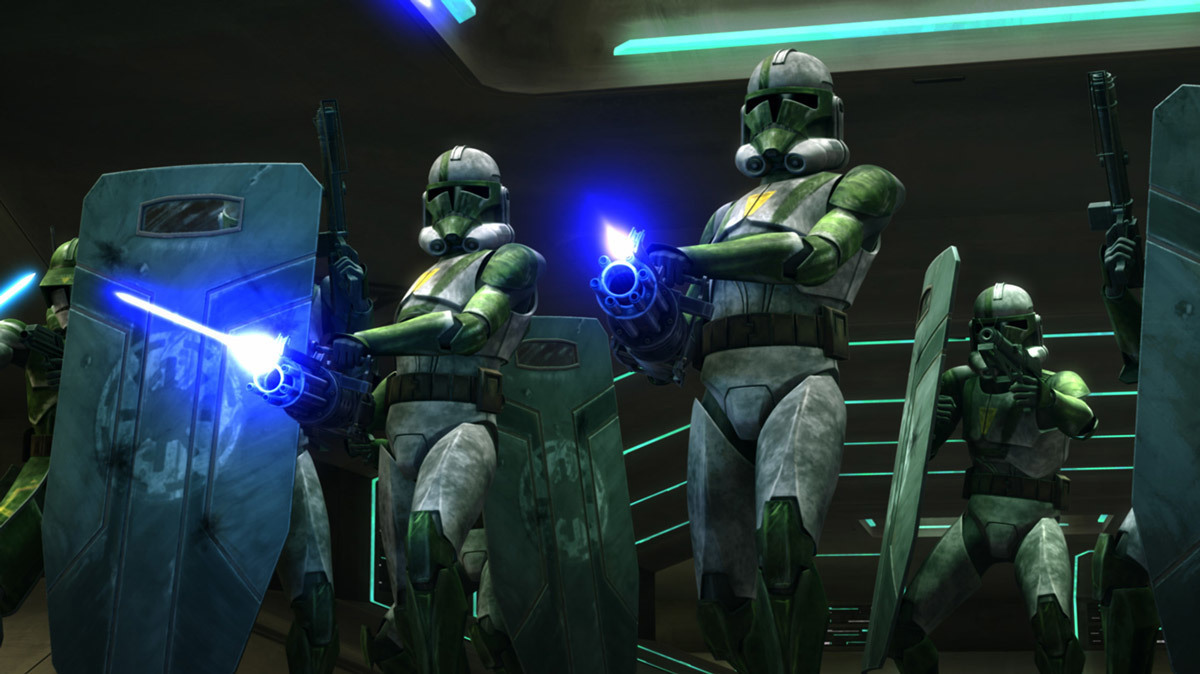 clone troopers in action