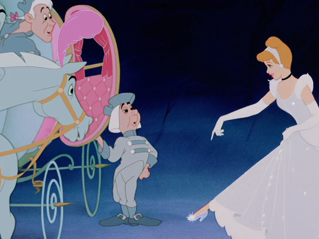 Cinderella’s glass slippers are her good luck charm.