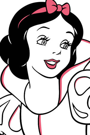 Snow White Colouring Page 1 | Disney Create Middle East